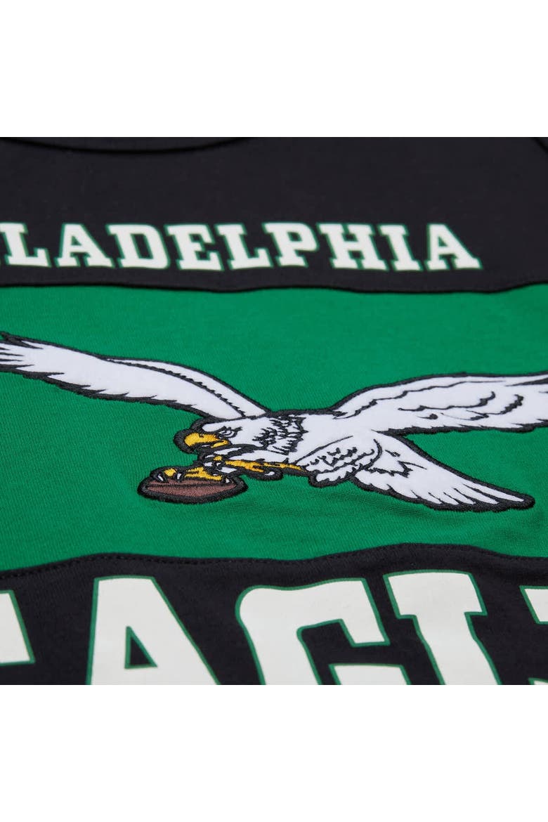 Men's Mitchell & Ness Black Philadelphia Eagles Retro Colorblock Tank Top, Alternate, color, Black