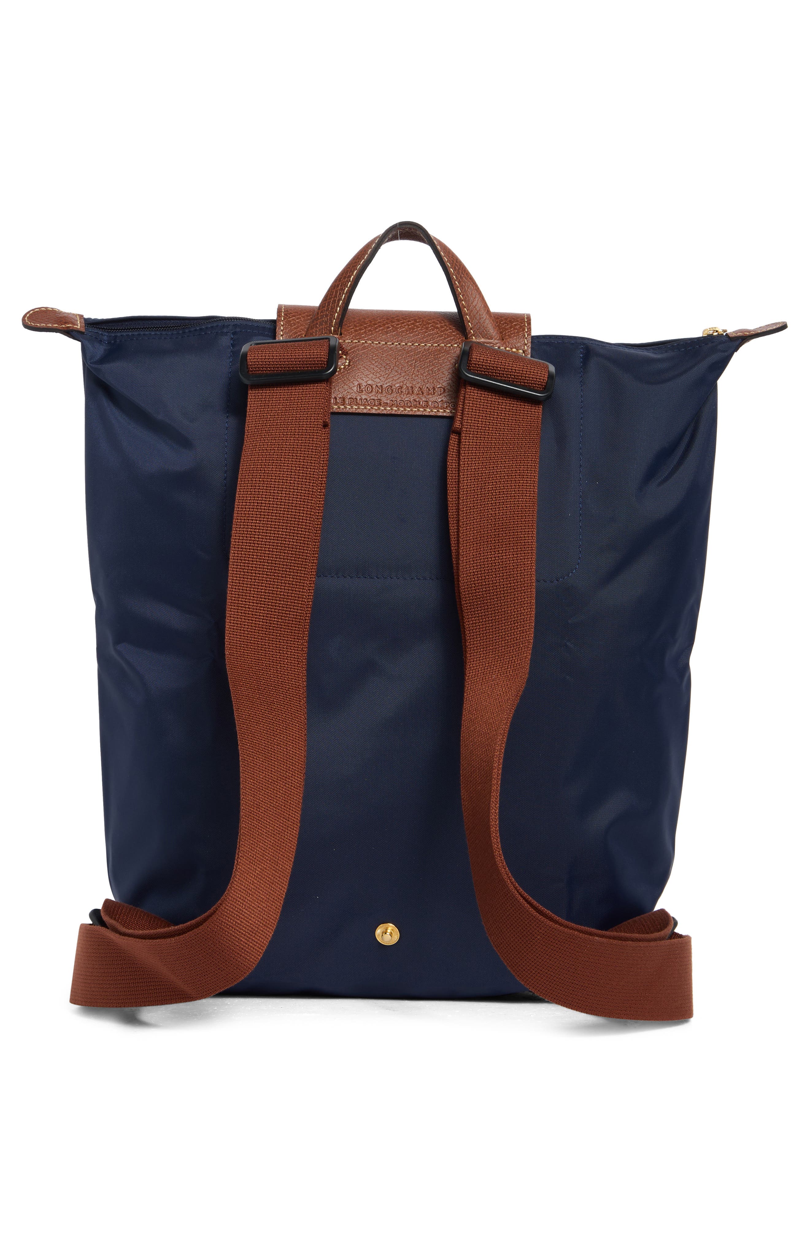 Medium Le Pliage Backpack, Alternate, color, NAVY