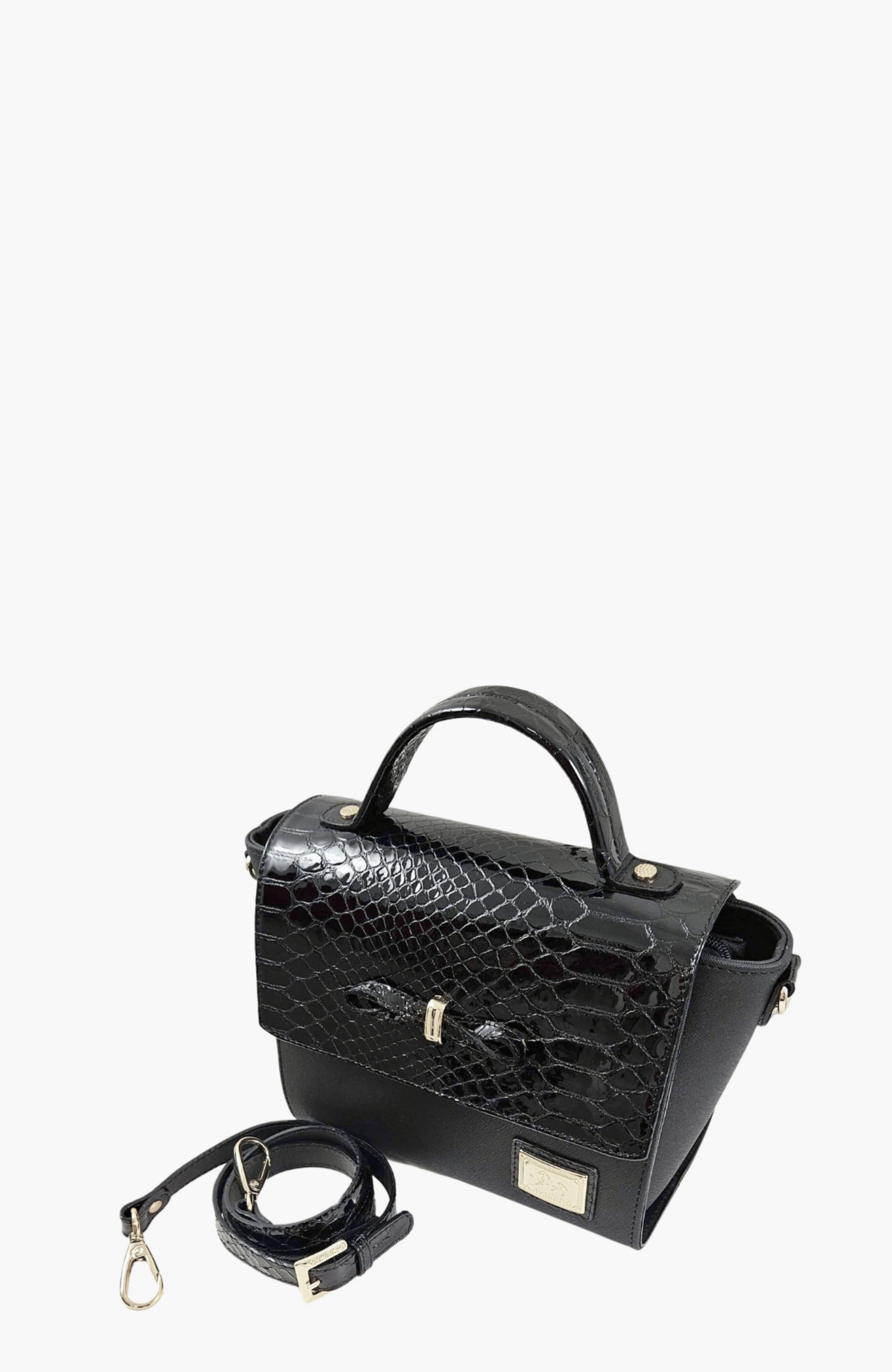 Cherry Blossom 528 Handbag, Alternate, color, Black