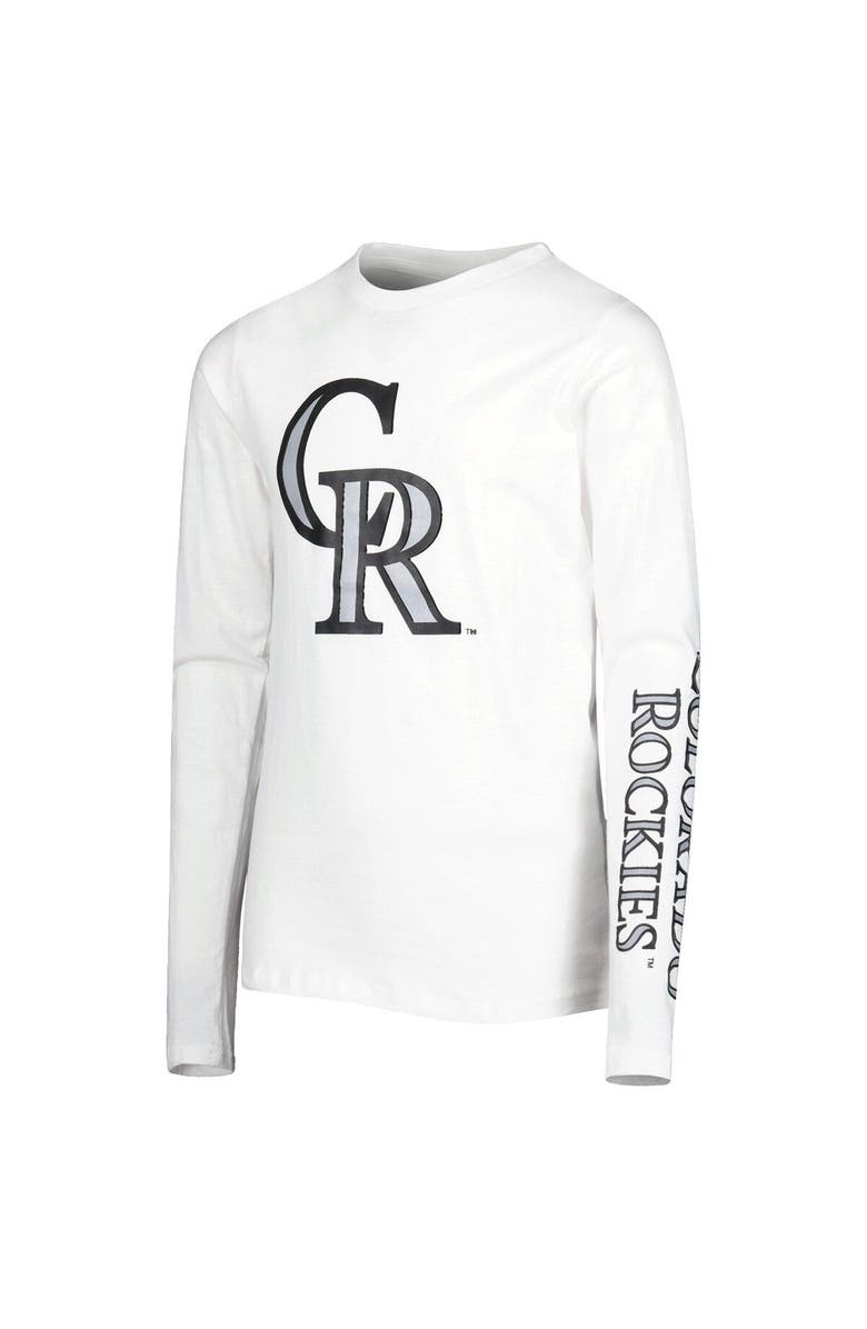 STITCHES Youth Stitches Black/White Colorado Rockies Combo T-Shirt Set, Alternate, color, 