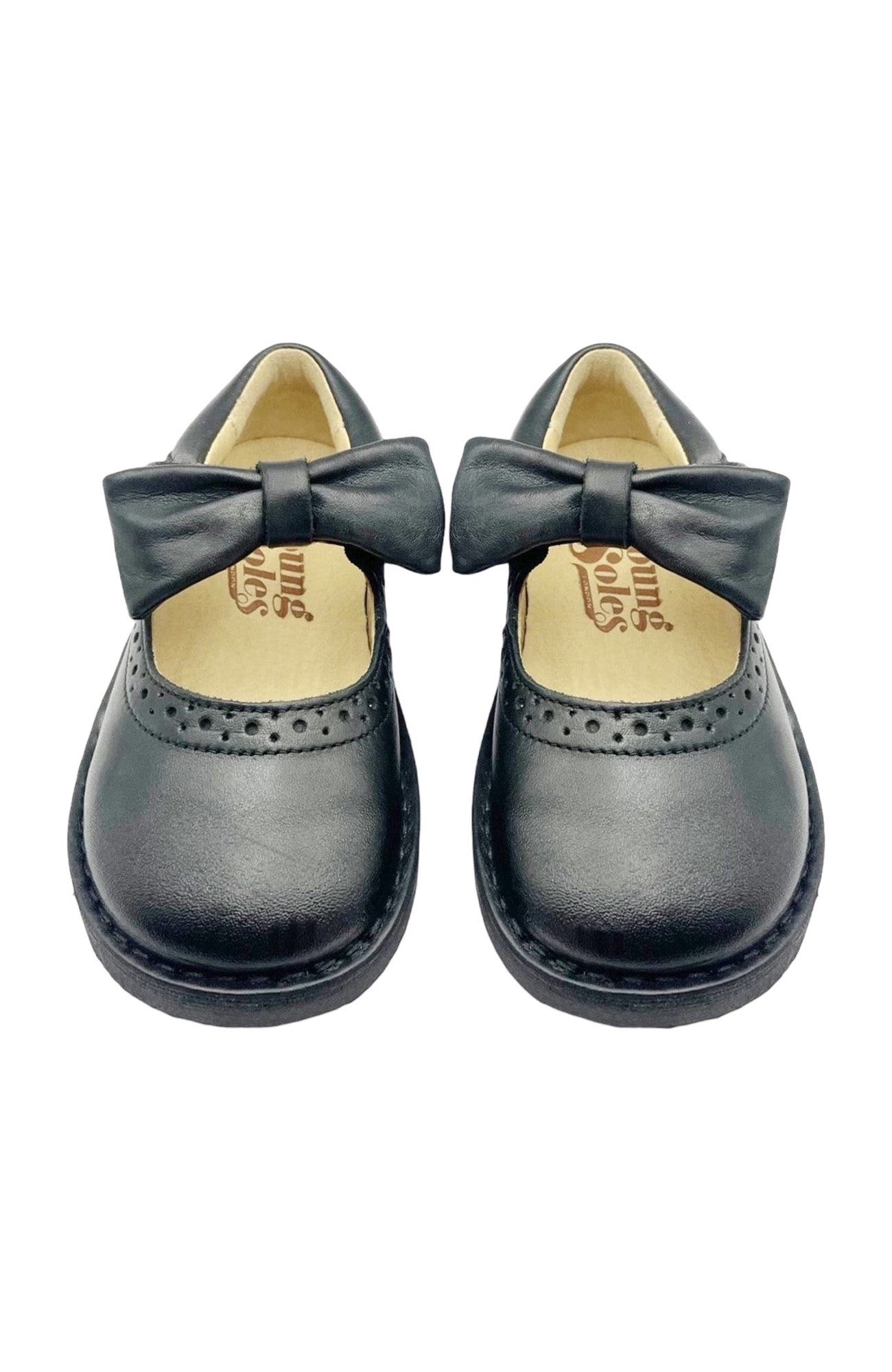 Young Soles Martha Bow Kids Mary Jane Shoe, Alternate, color, Black