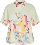 City Chic Sorrento Relaxed Fit Button-Up Shirt