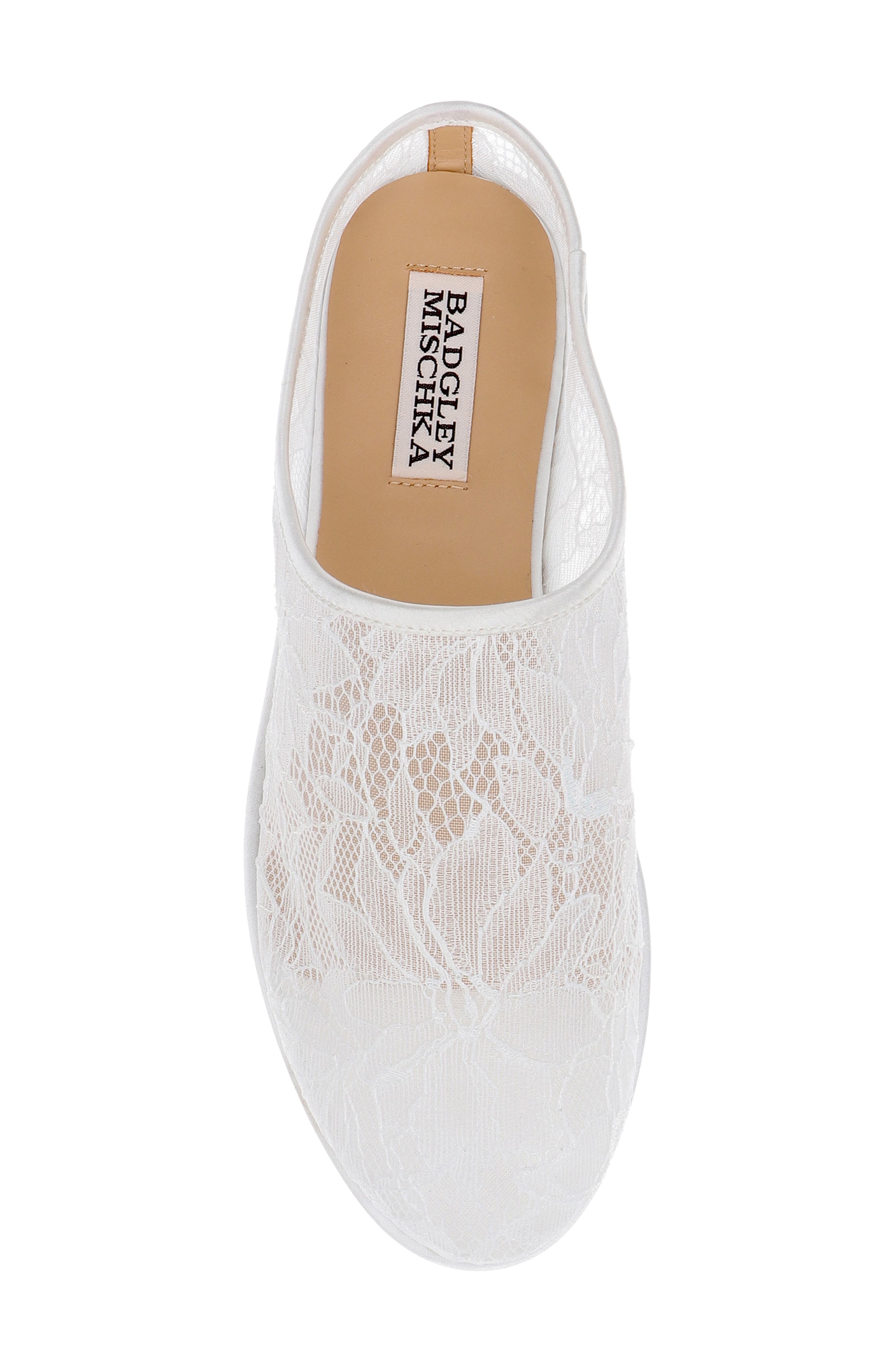Badgley Mischka Collection Yumi Mule, Alternate, color, White Lace