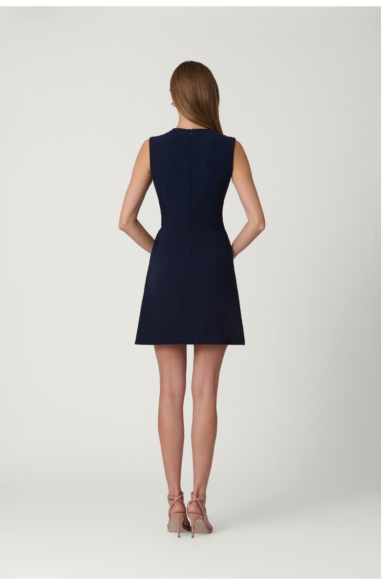Shoshanna Stretch Crepe Worth Dress, Alternate, color, Navy