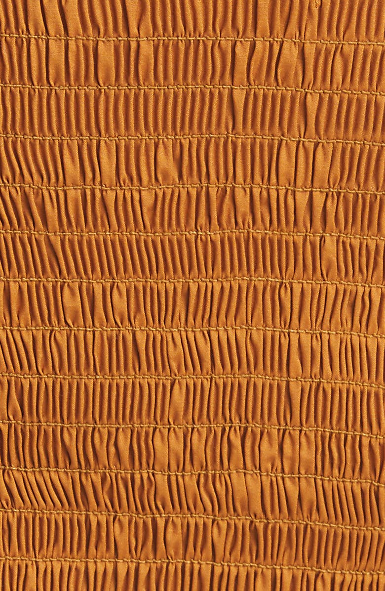 Jonathan Simkhai Standard Jonathon Simkhai Standard Thea Smocked Puff Sleeve Top, Alternate, color, 