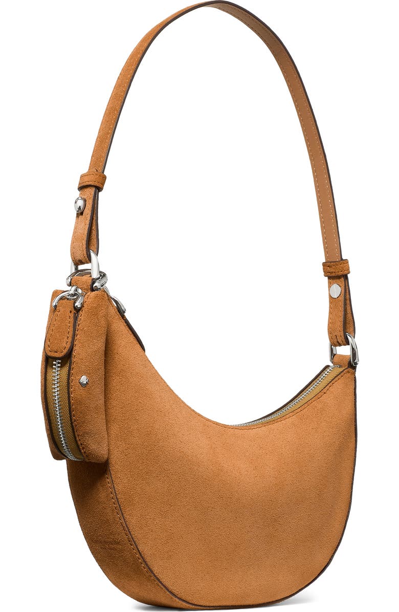 Kate Spade New York mini duo suede crossbody bag, Alternate, color, Garden Soil