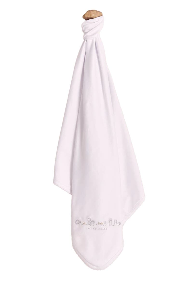 Premium Peruvian Pima Cotton In The Woods Receiving Blanket for Infant, Alternate, color, Blue