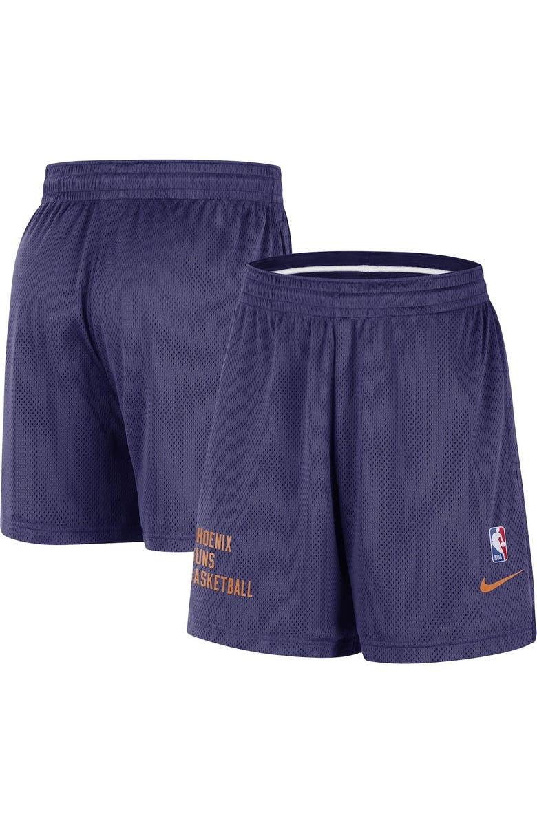Nike Unisex Nike Purple Phoenix Suns Warm Up Performance Practice Shorts, Main, color, Purple