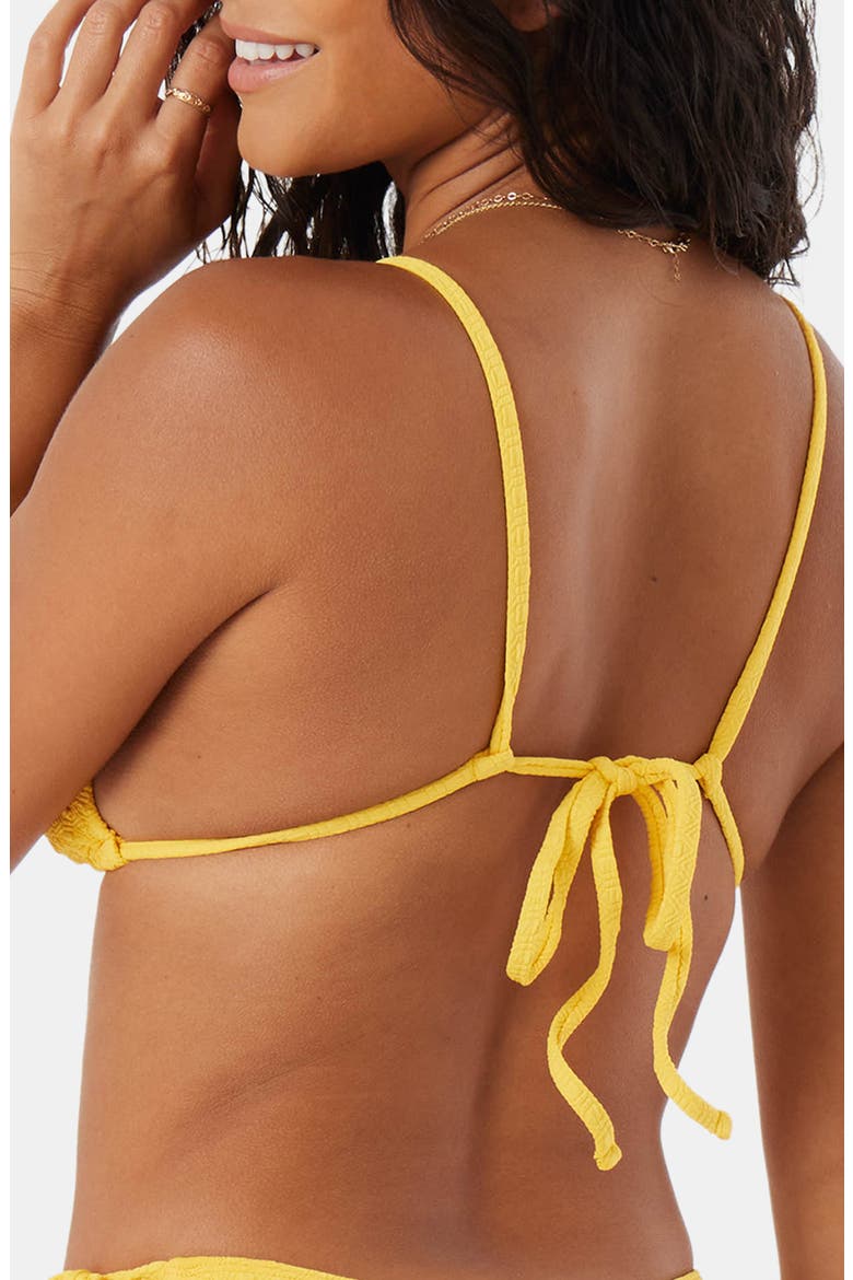 Haliewa Built Up Triangle Bikini Top, Alternate, color, GOLDEN ROD