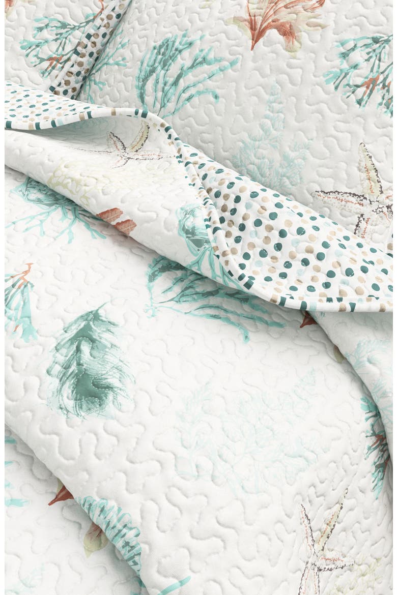 Coastal Theme Quilt Set, Alternate, color, CORAL REEF