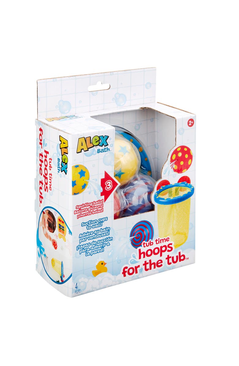 ALEX Bath Time Basketball Hoop with Accessories, Kids & Toddlers Ages 2+, Alternate, color, Multicolored