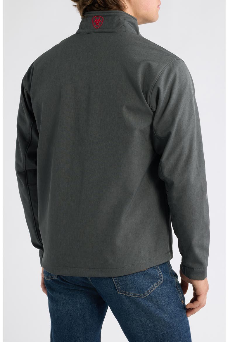 Logo Water Repellent Softshell Performance Jacket, Alternate, color, CHARCOAL/ AMERICANA