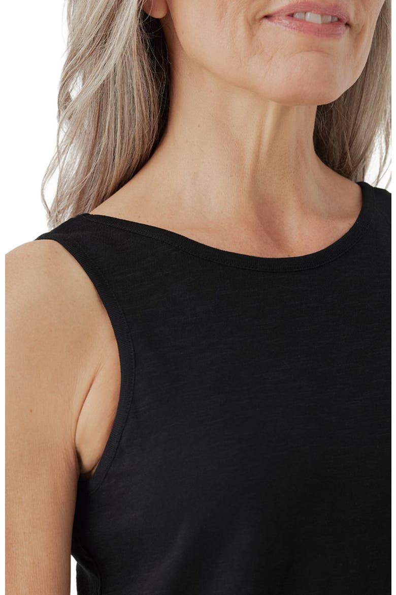 Organic Featherweight Slub Reversible Tank, Alternate, color, Black