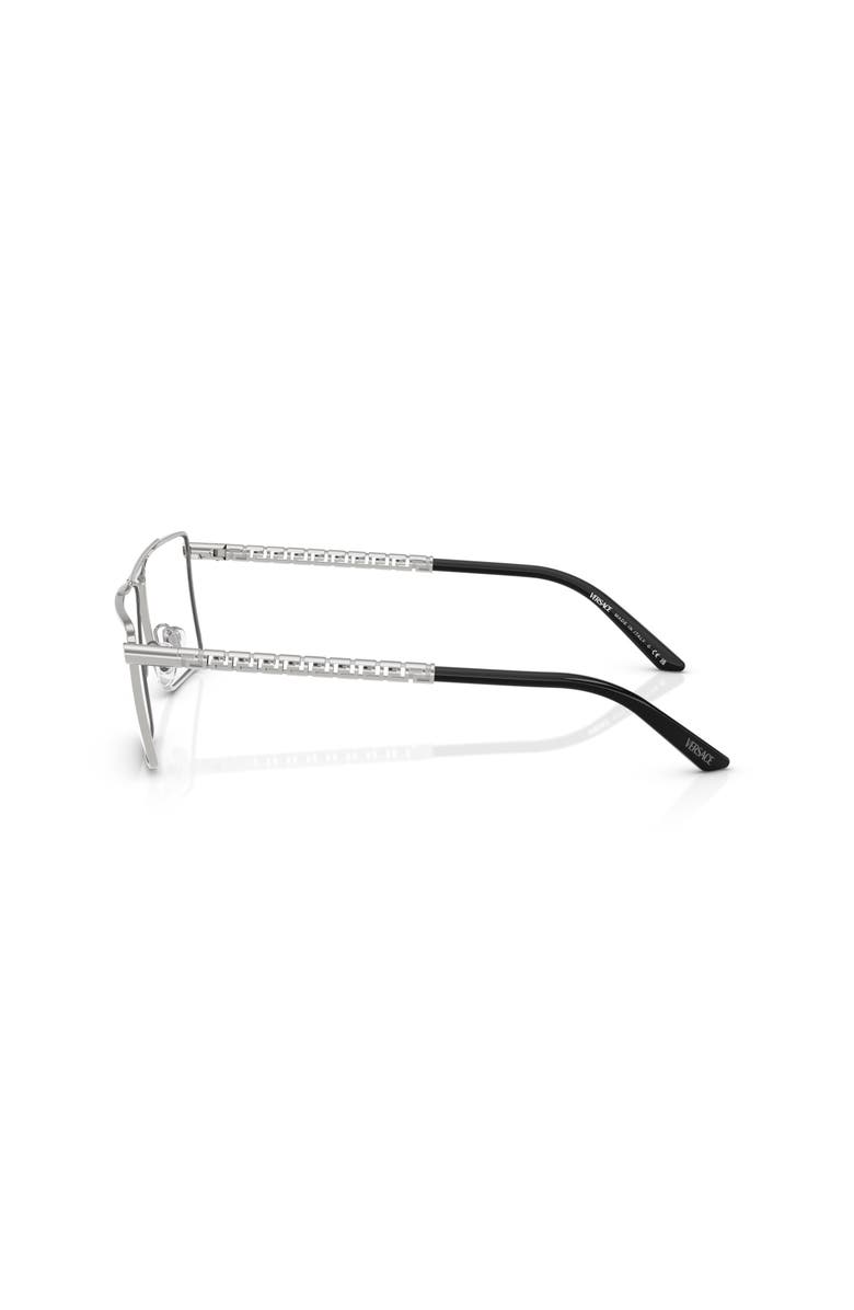 Versace 59mm Rectangle optical glasses, Alternate, color, Silver