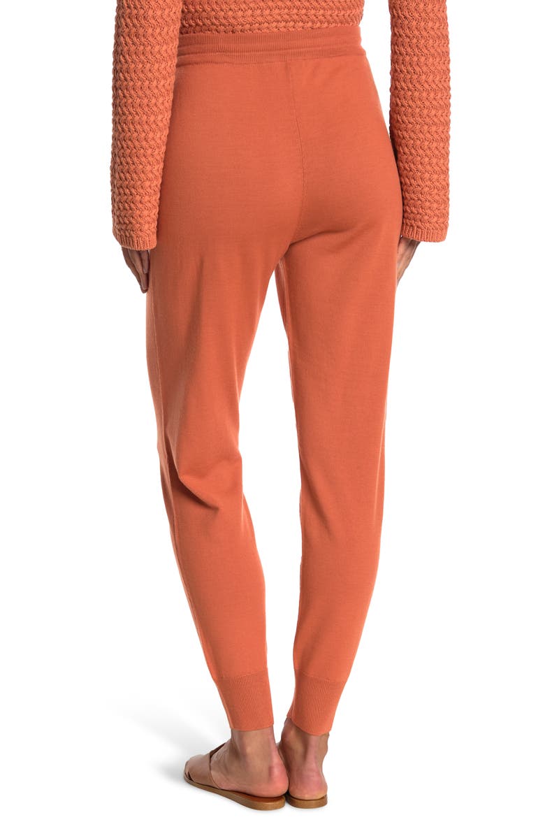 St. John Collection Wool Jersey Knit Cropped Joggers, Alternate, color,