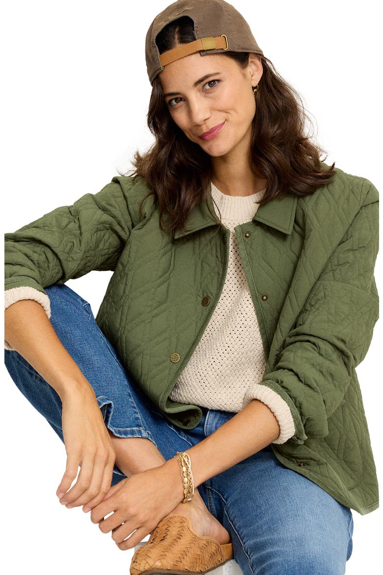 Quilted Jacket, Alternate, color, PALM MOSS