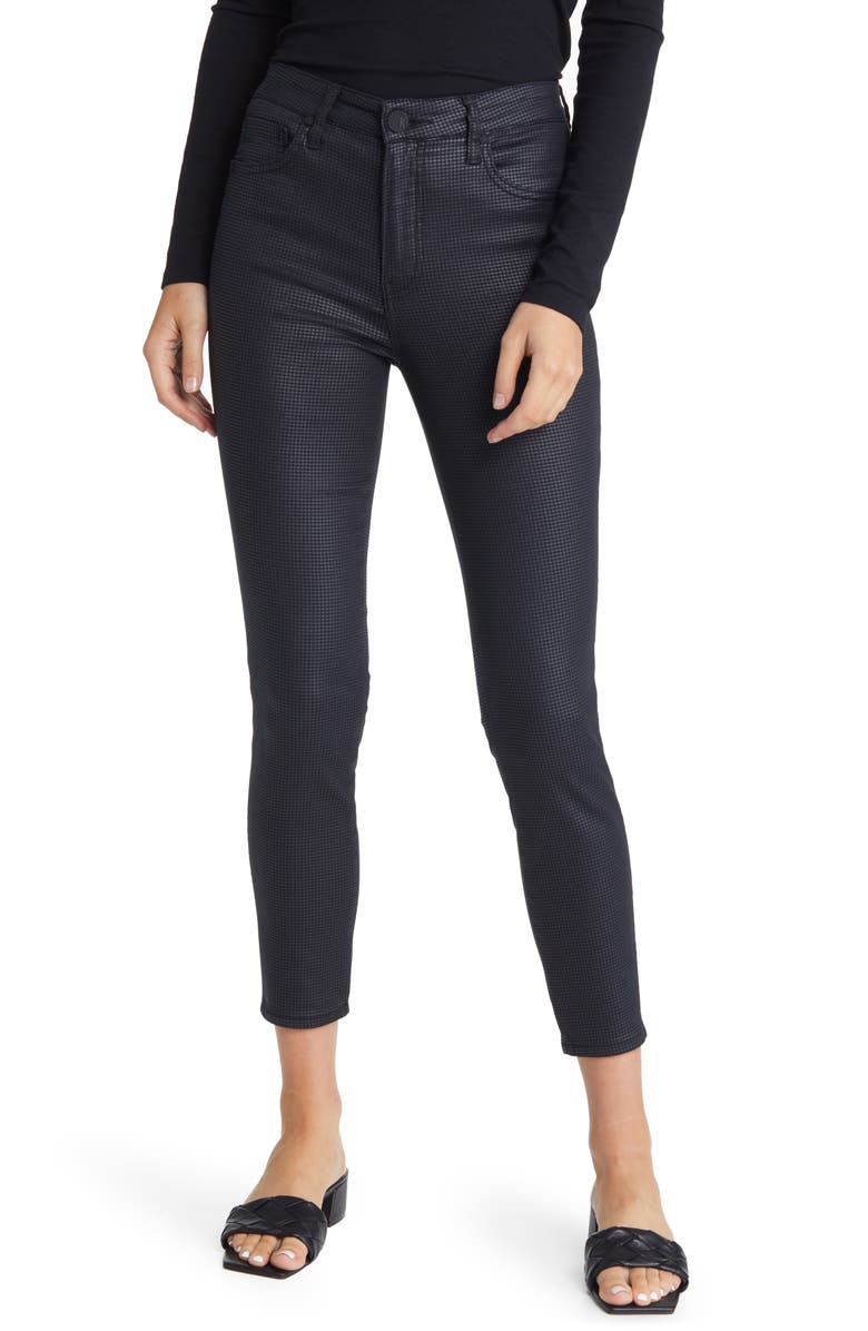 KUT from the Kloth Donna Fab Ab Coated High Waist Ankle Skinny Jeans, Main, color, 