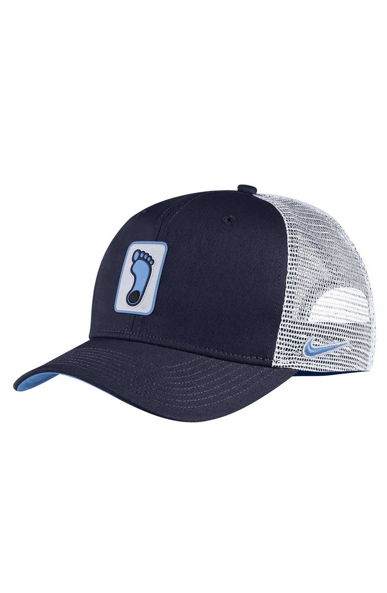 Nike Men's Nike Navy North Carolina Tar Heels Classic99 Trucker Snapback Hat, Alternate, color, 