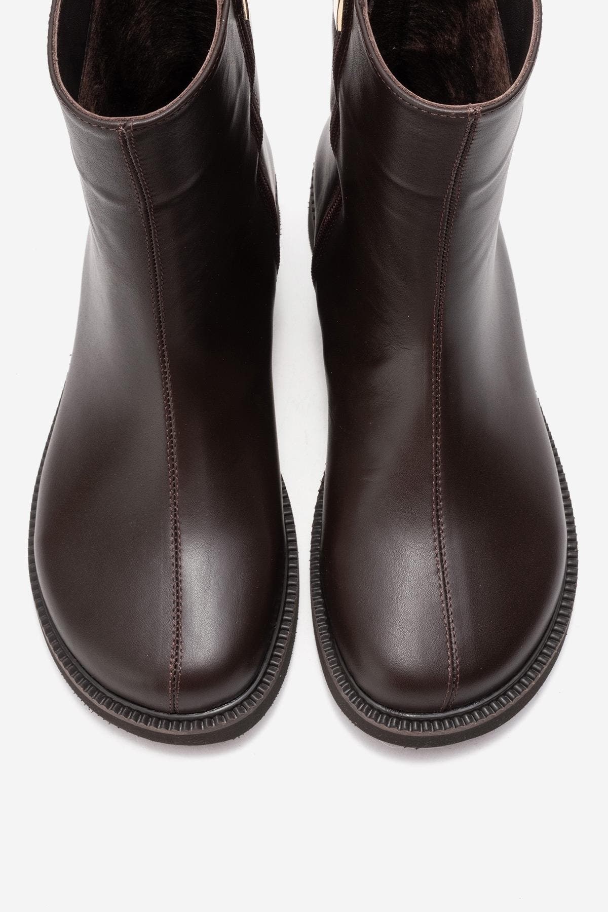 Forever & Always Shoes Lucano Leather Ankle Boot, Alternate, color, Brown