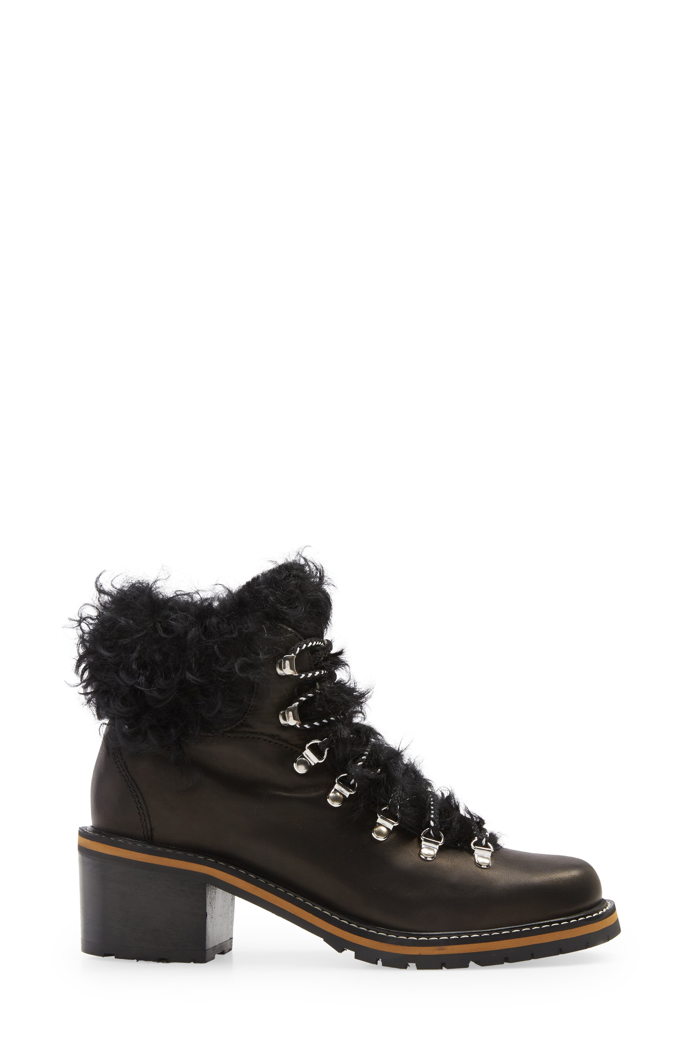 La Montelliana Ninfea Genuine Shearling Lined Bootie, Alternate, color, 