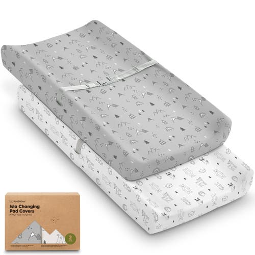 Keababies 2-pack Isla Changing Pad Covers In Woodland