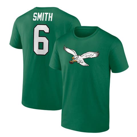 Men's Fanatics Branded DeVonta Smith Kelly Green Philadelphia Eagles Alternate Icon Player Name & Number T-Shirt