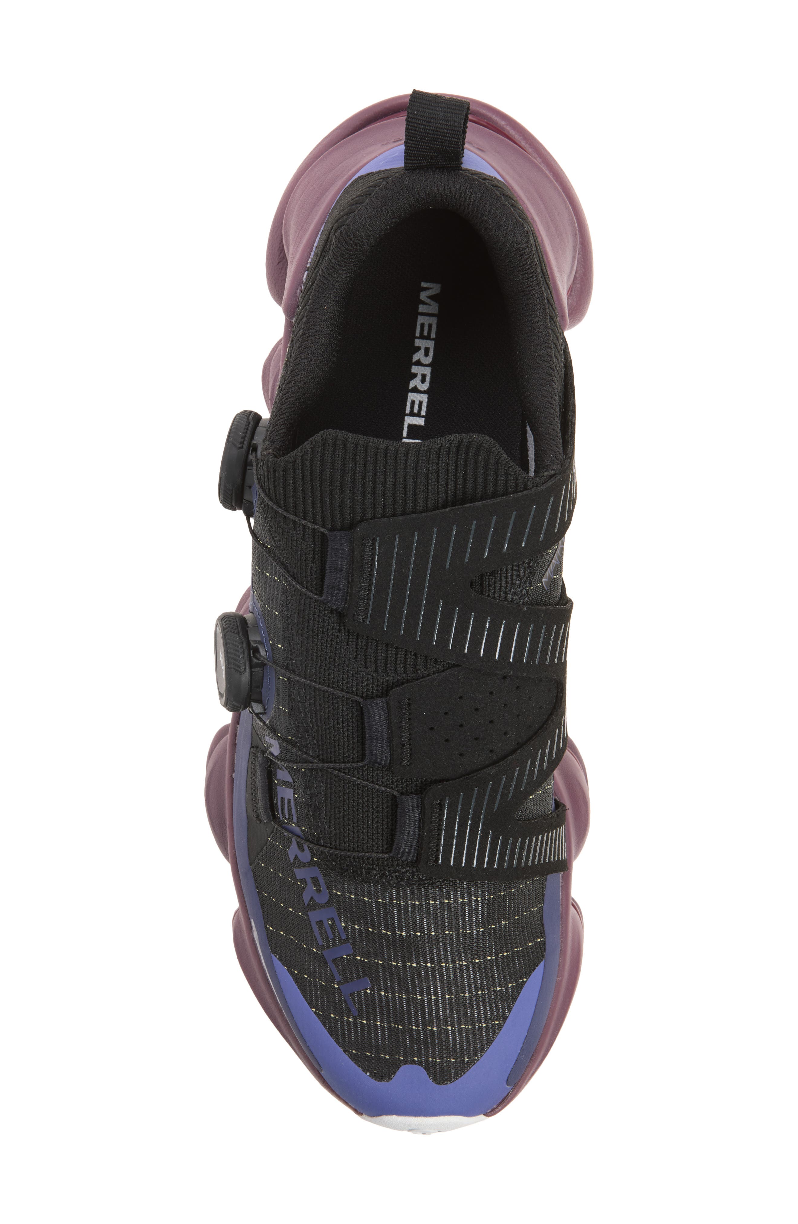 SpeedArc Surge BOA® Trail Running Shoe, Alternate, color, BLACK/ OXBLOOD