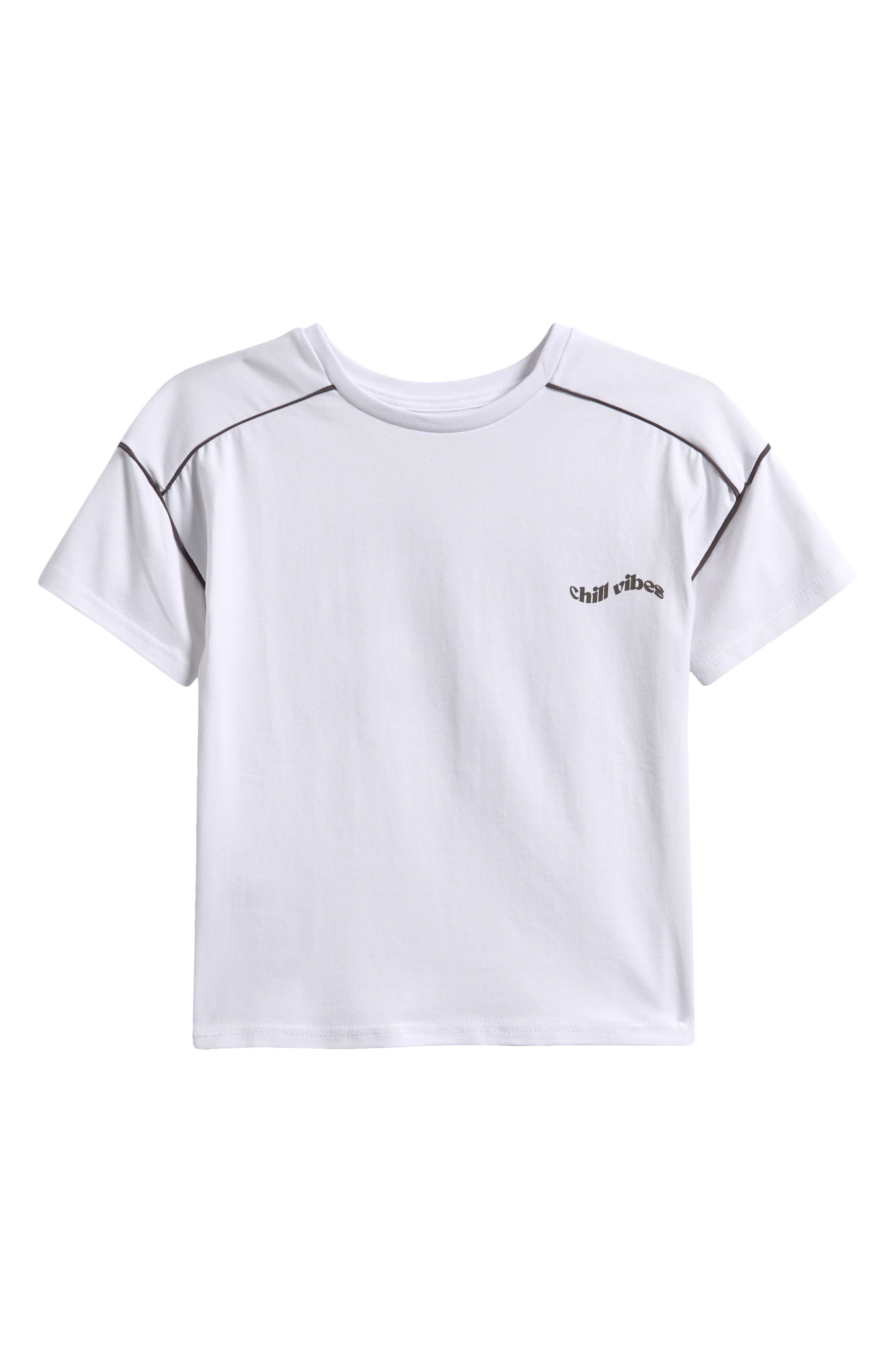 TINY TRIBE Kids' Oversize Chill Vibes Graphic T-Shirt