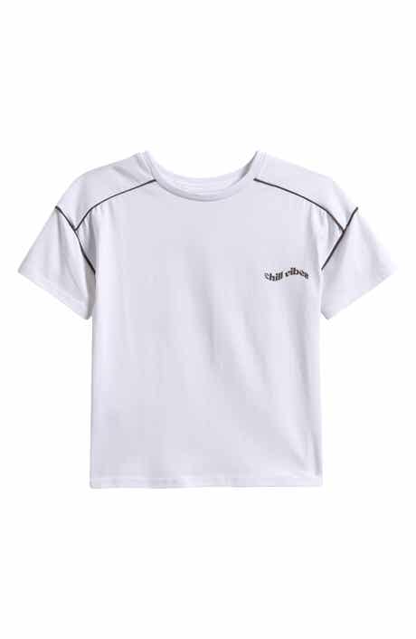 TINY TRIBE Kids' Oversize Chill Vibes Graphic T-Shirt