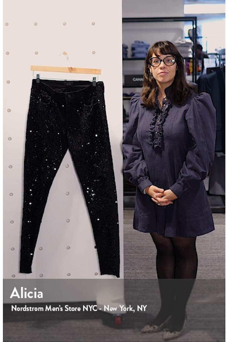 Avery Sequin Boyfriend Jeans video
