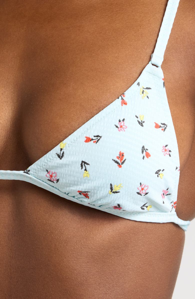 Solid & Striped Lulu Bikini Top, Alternate, color, Embroidered Floral Sky