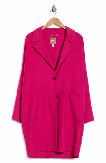 Cattina Notch Lapel Wool Blend Coat