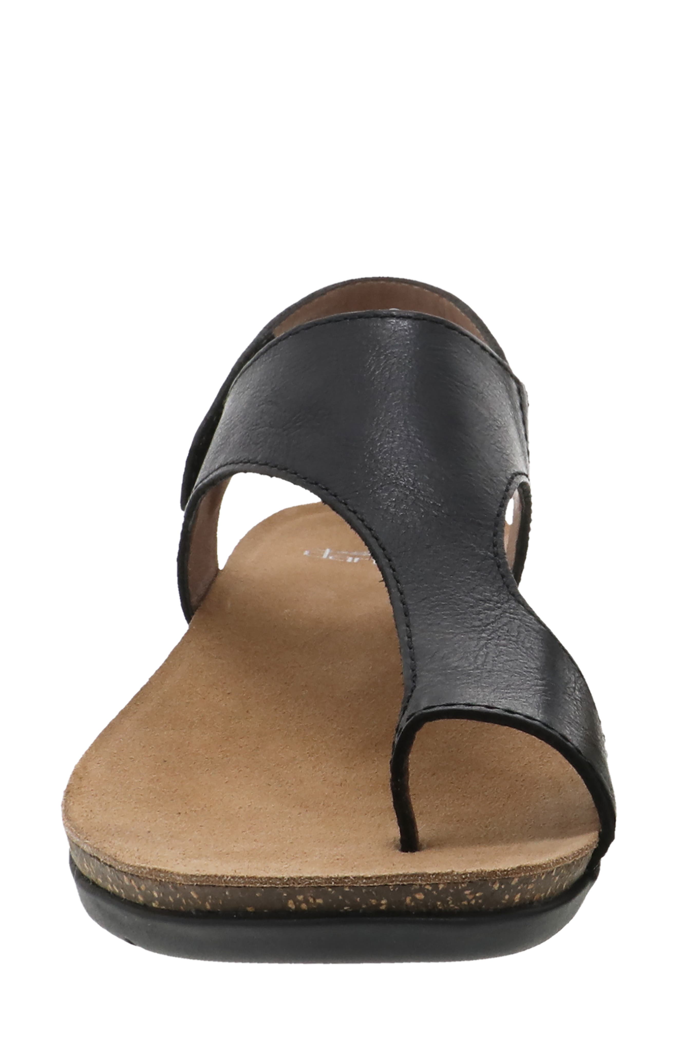 Dansko Reece Sandal, Alternate, color, Black Burnished Leather