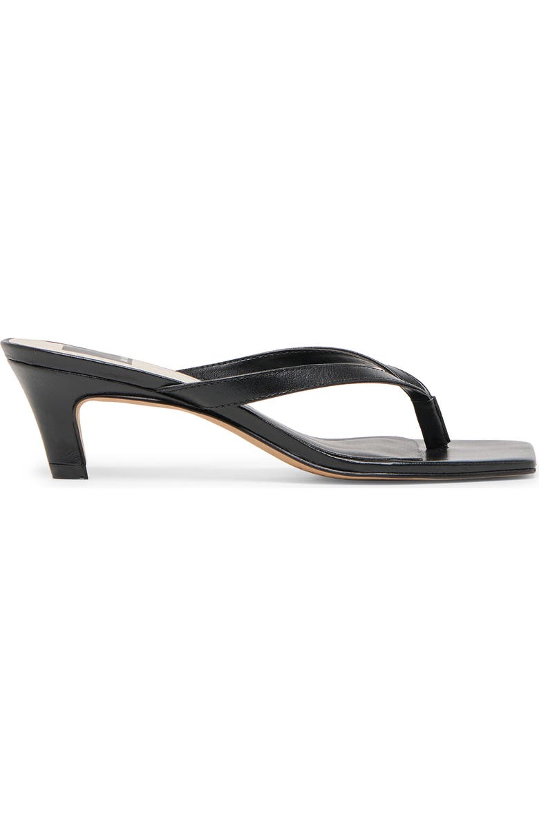Dolce Vita Ramia Kitten Heel Flip Flop, Alternate, color, Black Leather