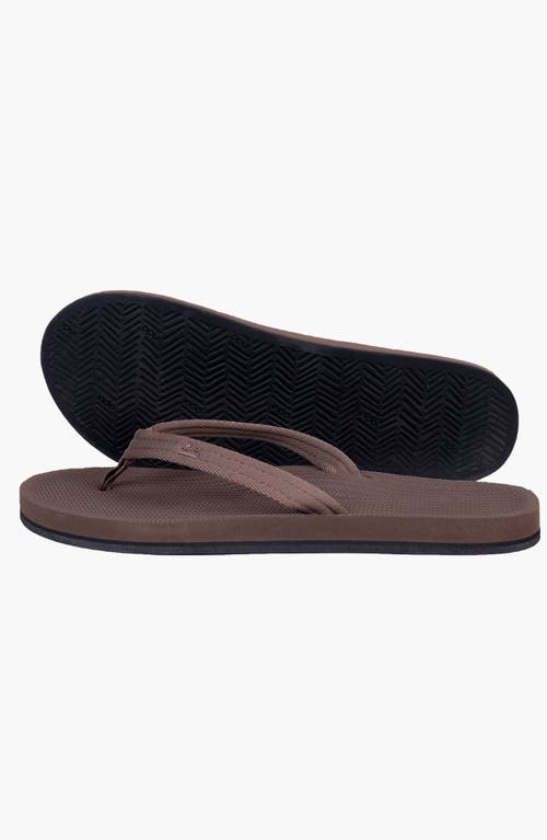 Indosole Responsibly-made Tire Sole Easy Living Flip Flops In Brown