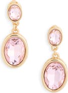 NORDSTROM RACK Bezel Set Crystal Drop Earrings