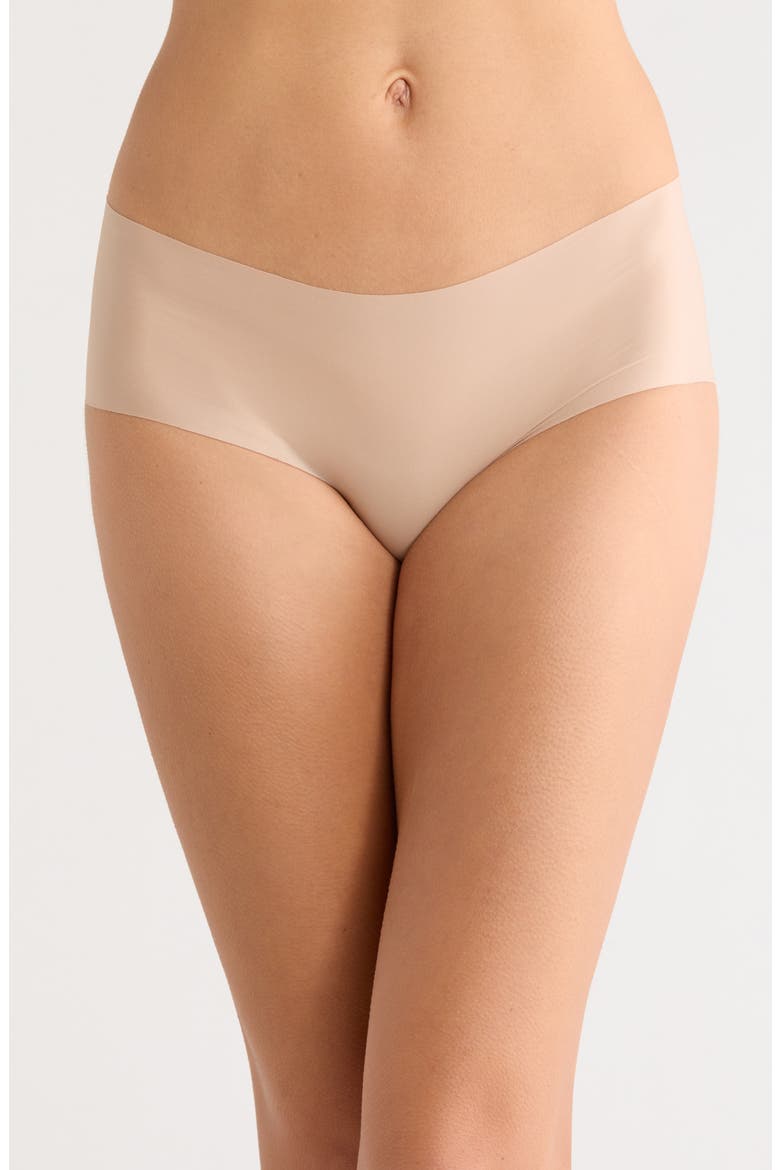 Invisible Edge Hipster Briefs, Main, color, TAN WARM