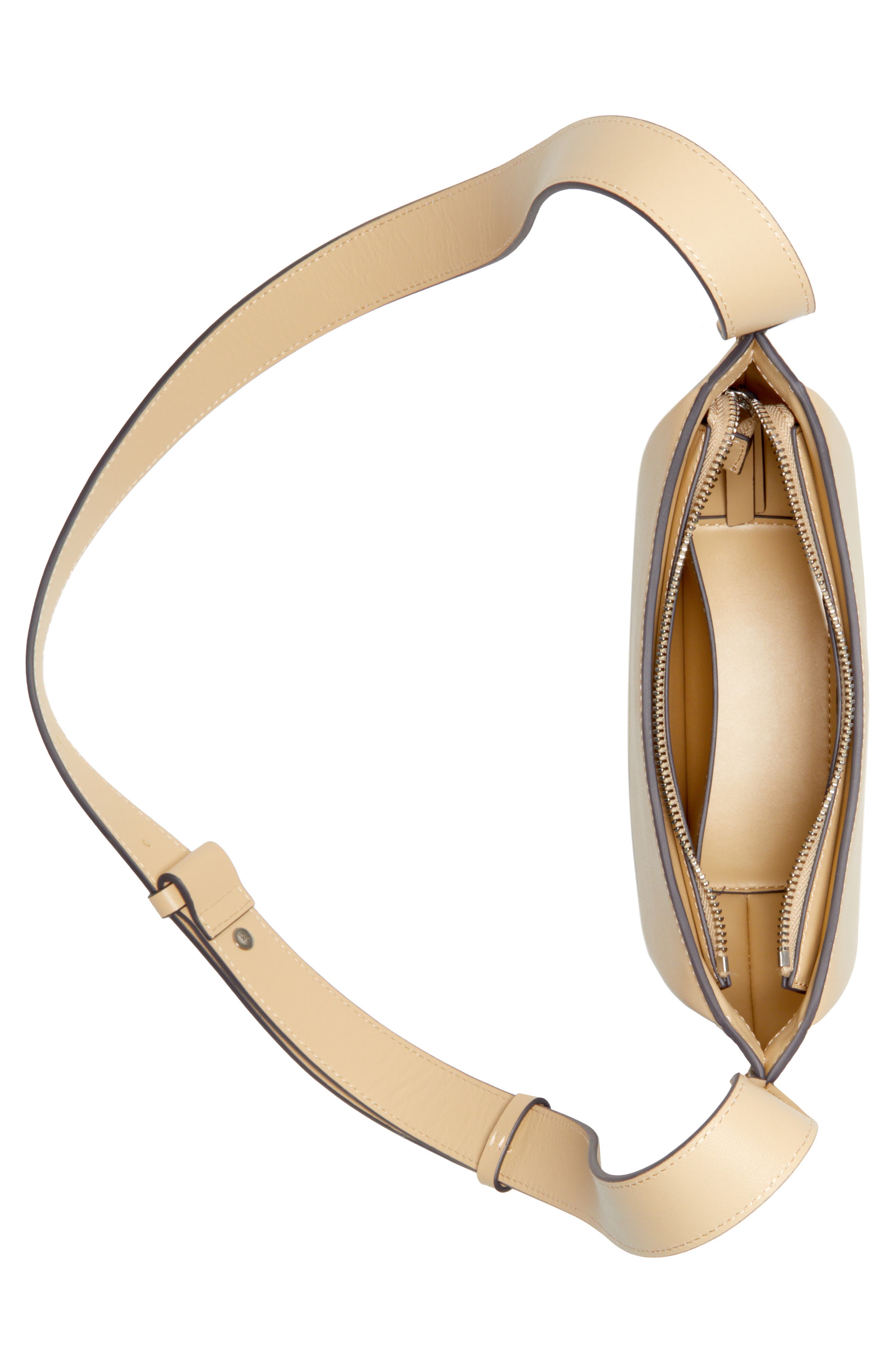 rag & bone Carter Leather Crossbody Bag, Alternate, color, Butter