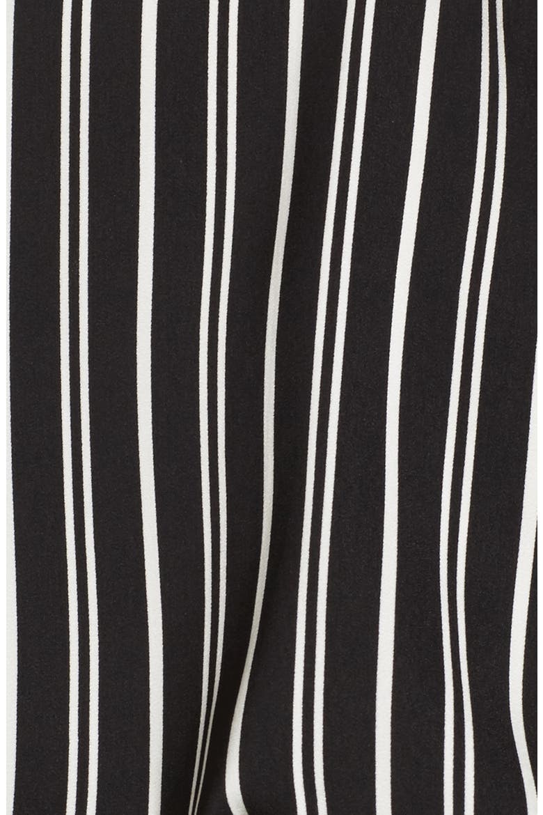 Ophelia Stripe Flare Cuff Top, Alternate, color, BLACK W/ IVORY