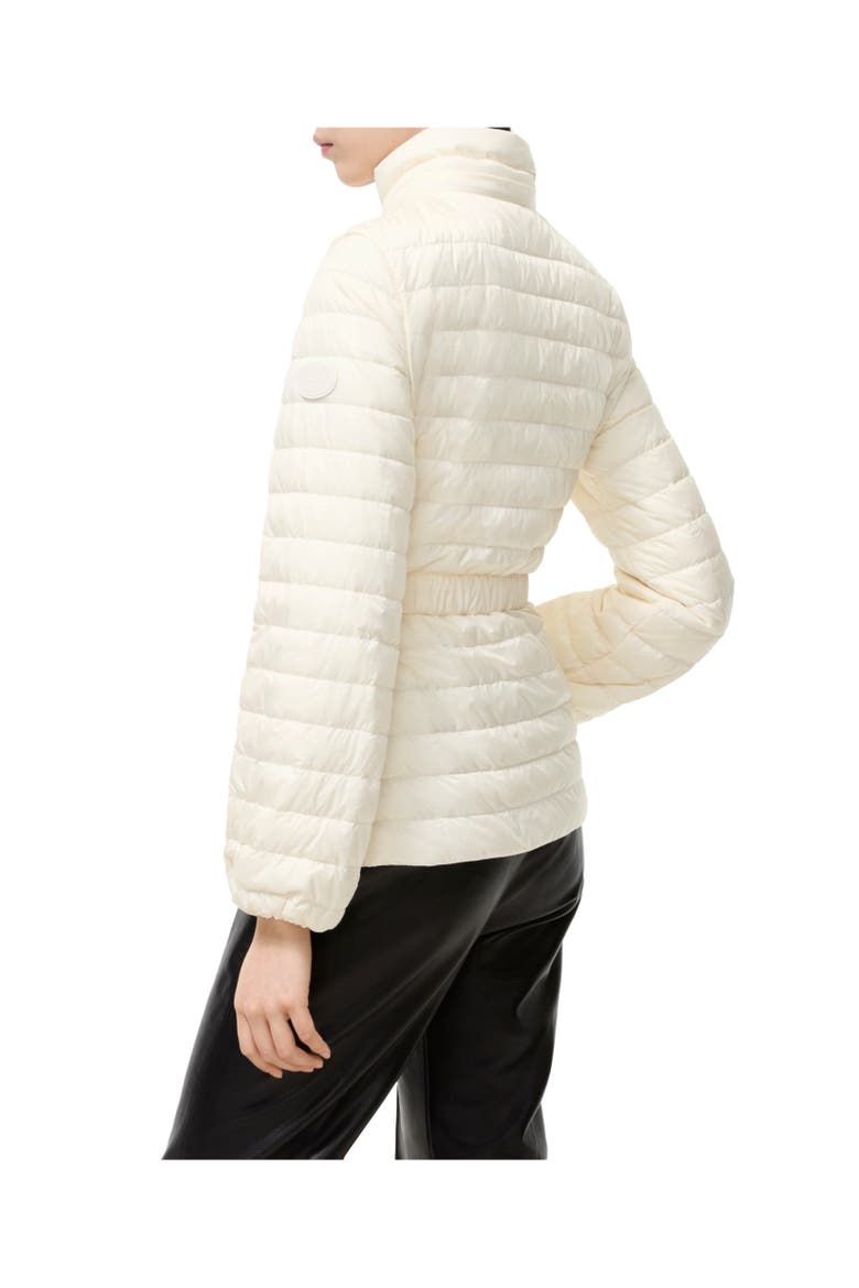 Nylon Amberley Puffer Jacket, Alternate, color, Tundra white