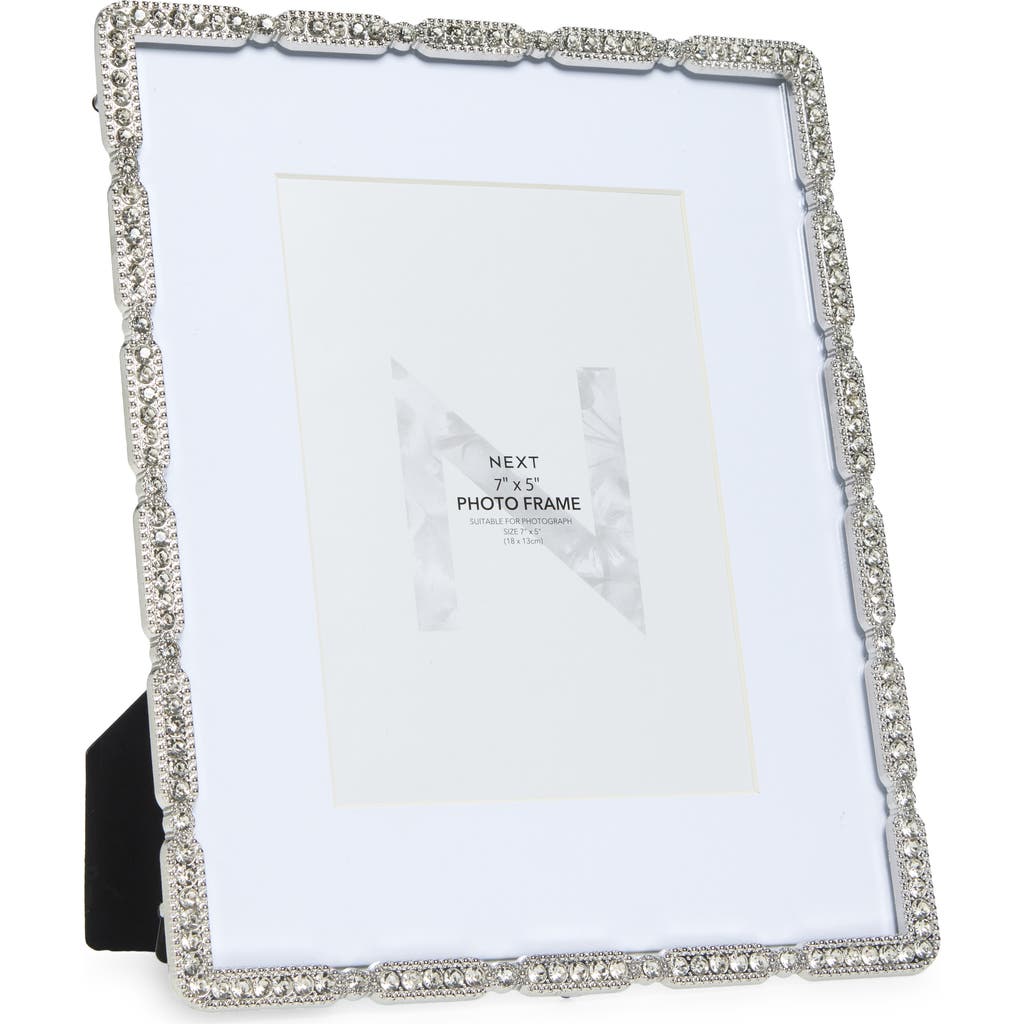 Next Embellished Bling Picture Frame In Silver