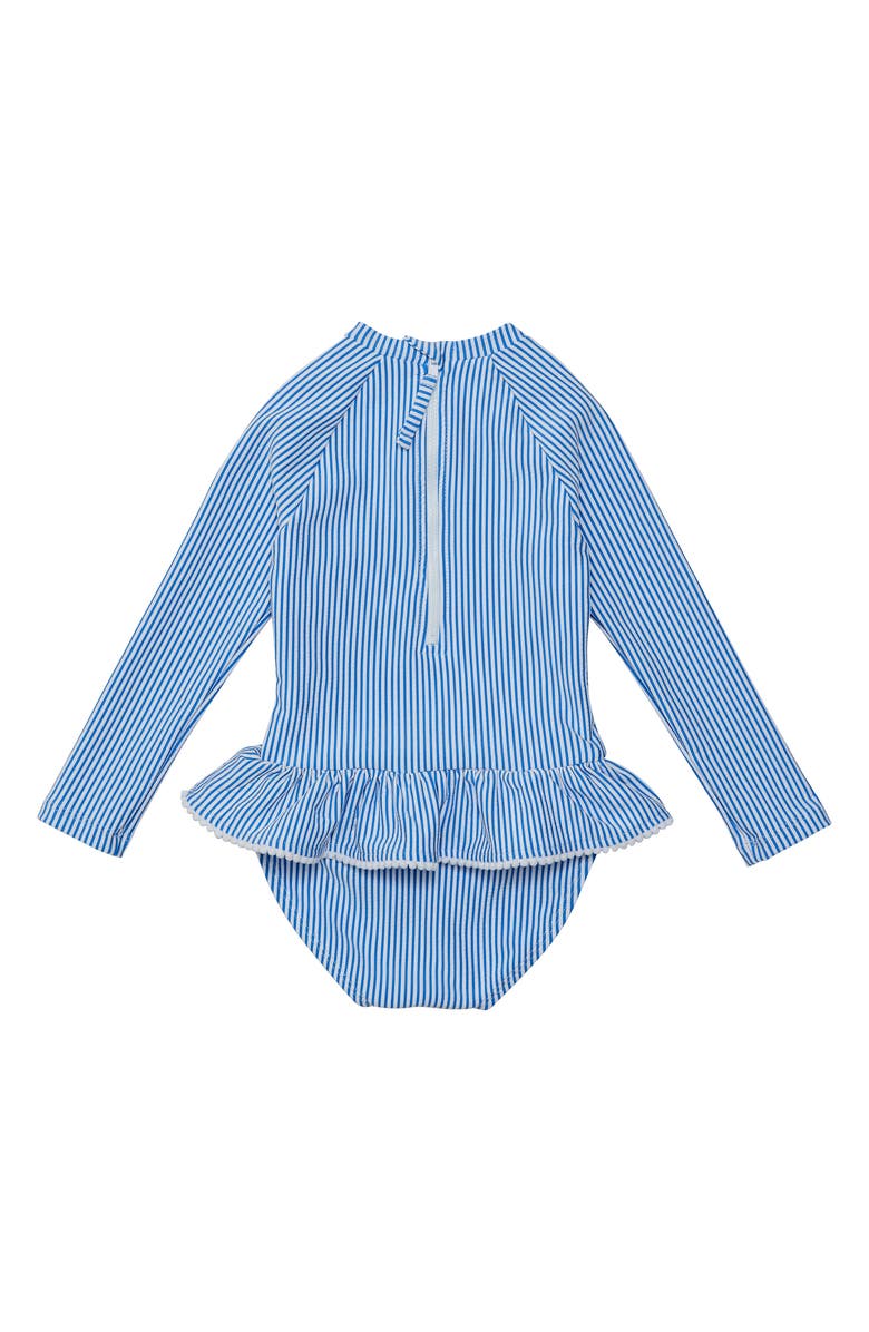 Snapper Rock Parisian Summer Long Sleeve Skirted One-Piece Swimsuit, Alternate, color, 