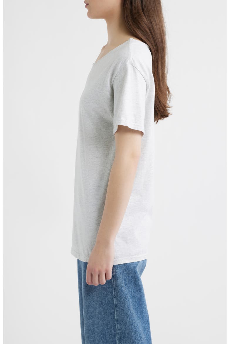 Stars Graphic Raw Edge T-Shirt, Alternate, color, ASH GREY