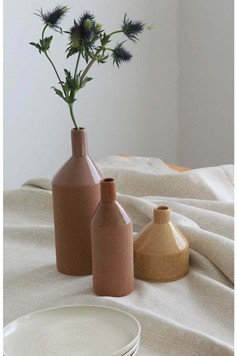Linen Cloverleaf Tablecloth, Alternate, color, Natural