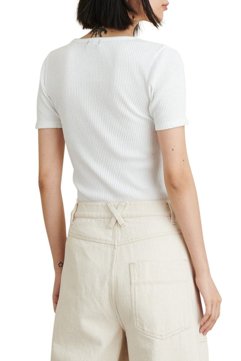 Remy Rib Cotton Top, Alternate, color, WHITE