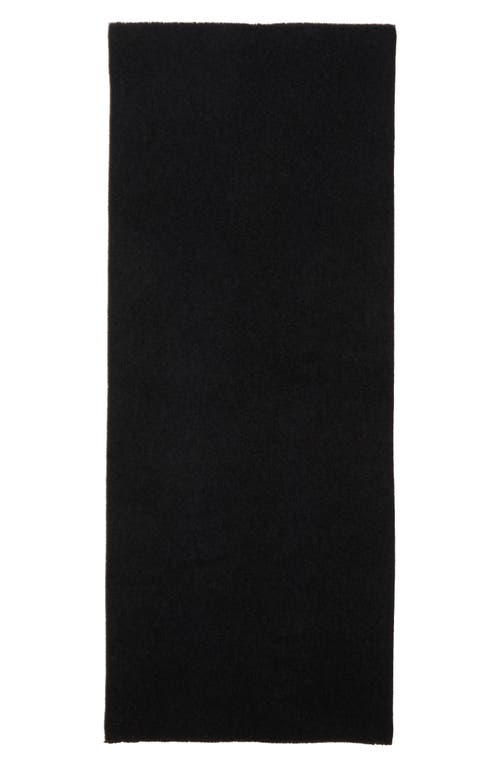 Totême Toteme Classic Wide Virgin Wool Scarf In Dark Grey Melange