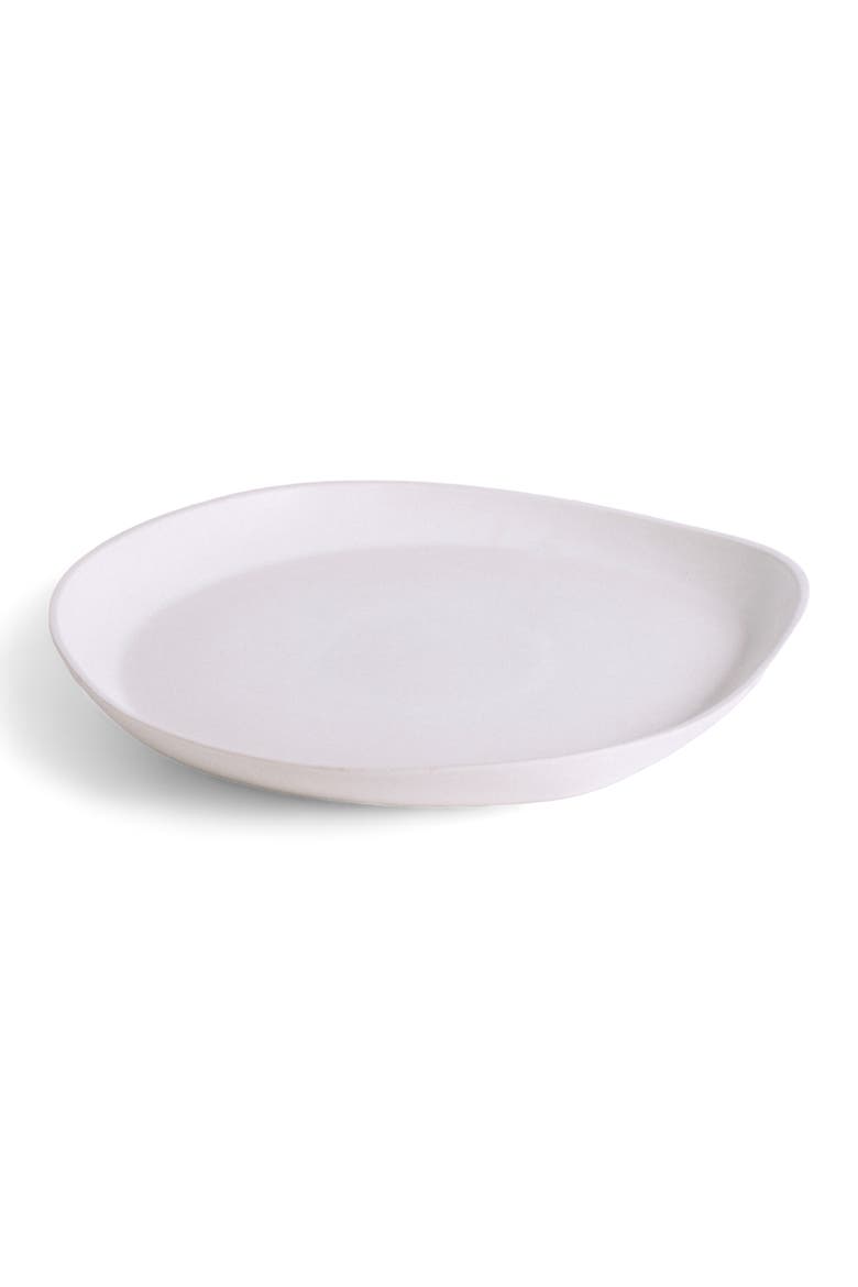 Dadasi Round Serving Platter, Main, color, Matte White