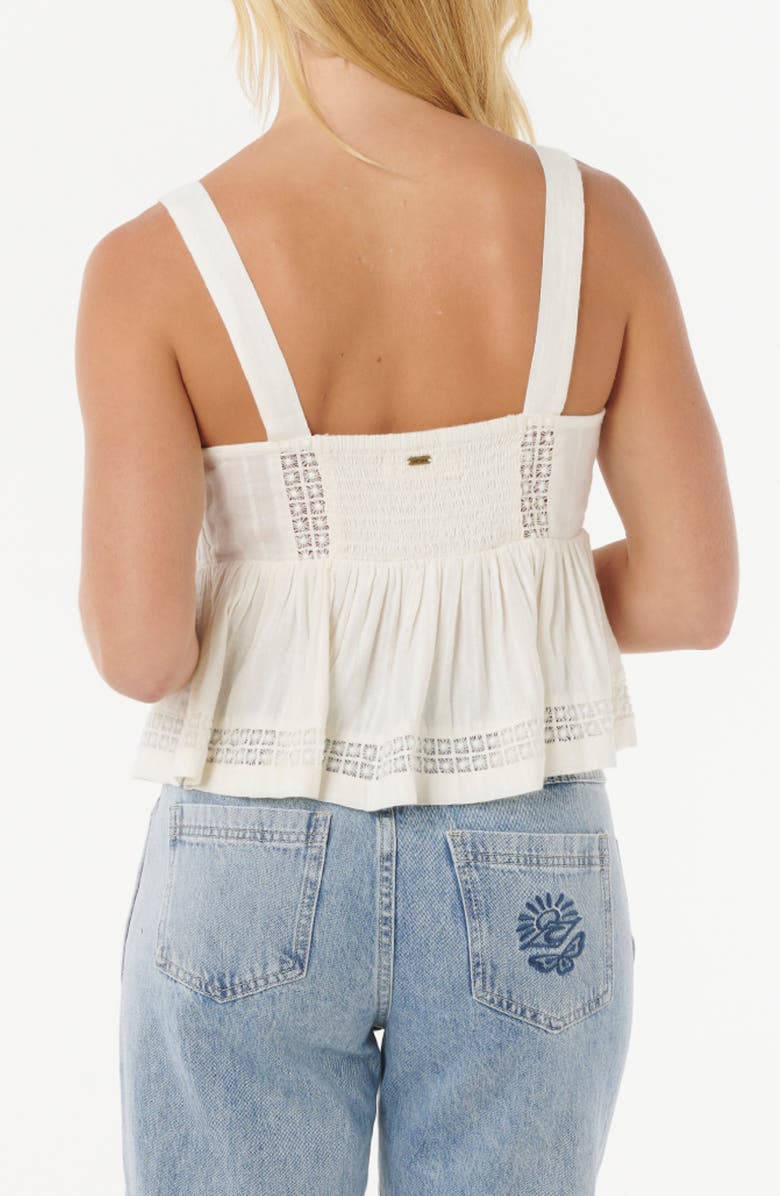 Rip Curl Pacific Rider Peplum Camisole, Alternate, color, Bone