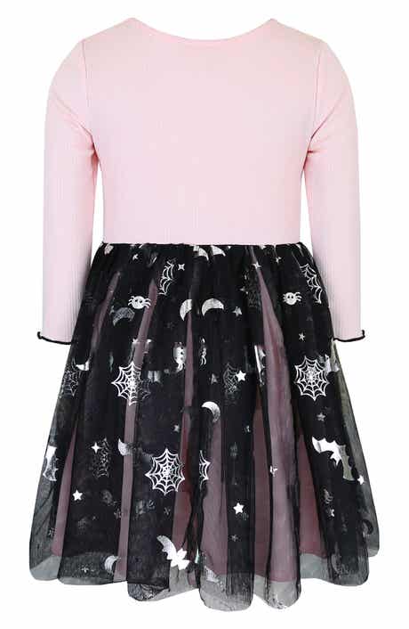 Kids' Sequin Spooky Tiered Dress