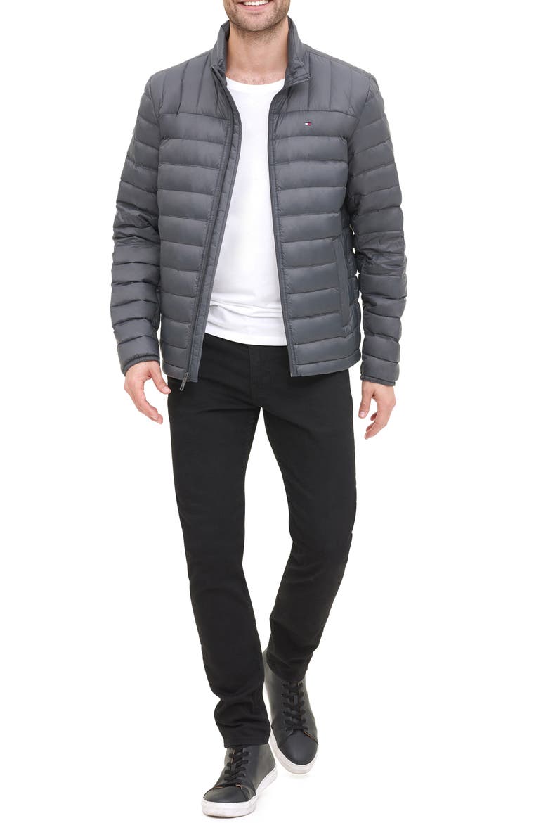Classic Packable Down Puffer Jacket, Alternate, color, CHARCOAL